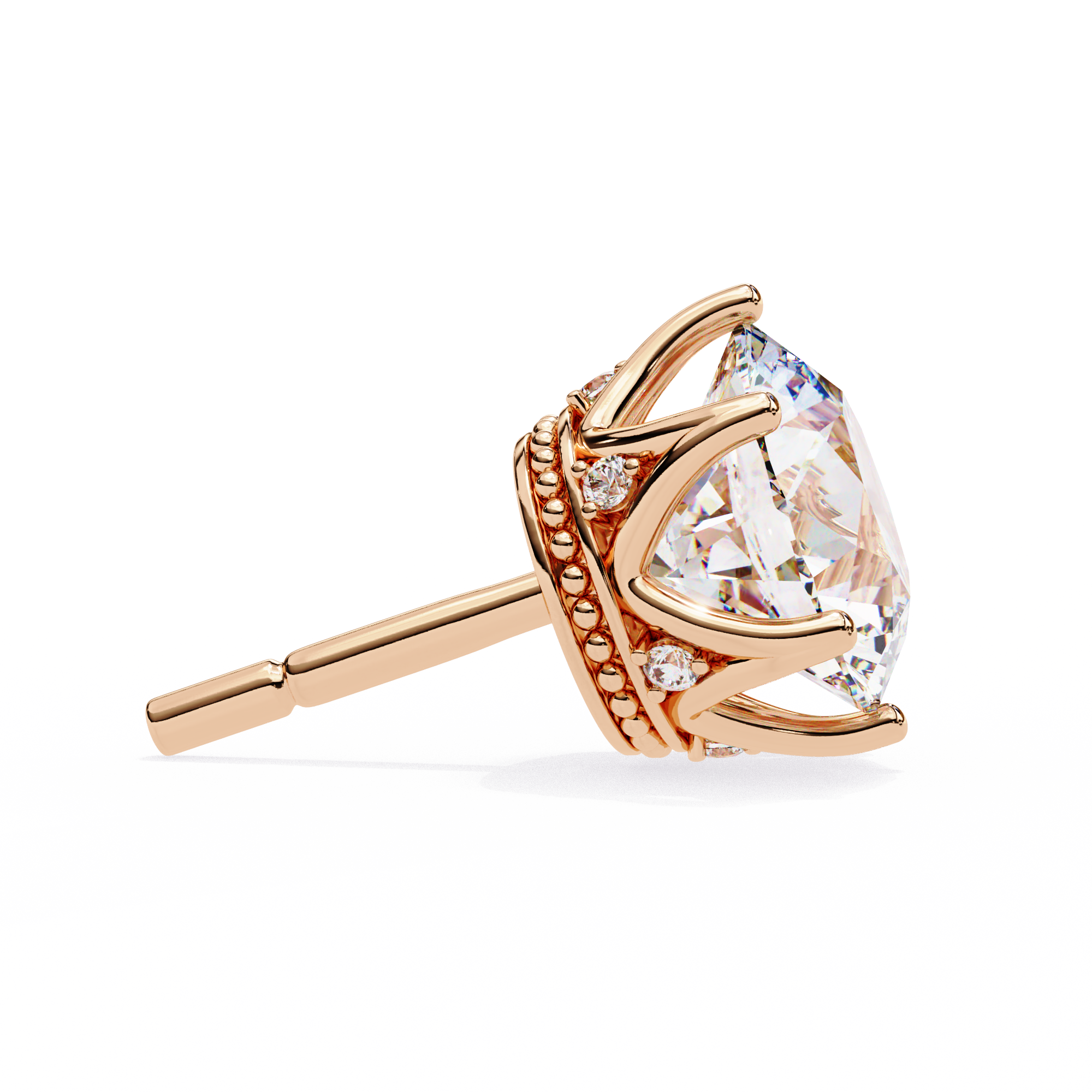 Solitairekart 2.62ct Round Diamond Stud Earrings